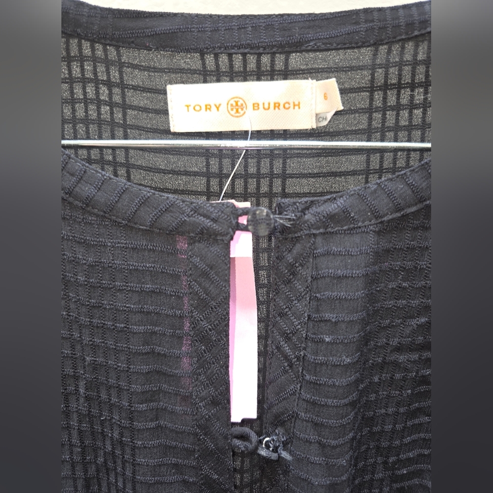 Tory Burch Black Mesh Dress